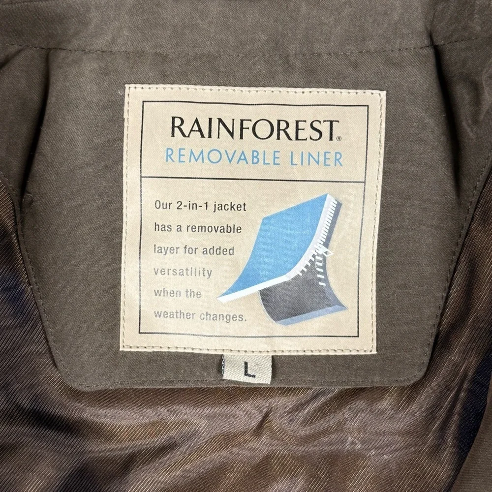 RAINFOREST | Men's  Brown Removable Liner Down Feather Jacket 2 in 1